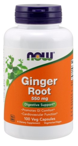 NOW FOODS IMBIR Ginger Root 550mg - 100 vcaps