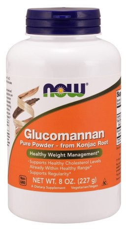 NOW FOODS Glucomannan błonnik z korzenia konjac Proszek 227g