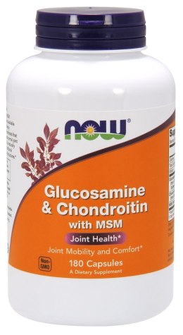 NOW FOODS Glucosamine & Chondroitin with MSM - 180 caps