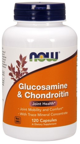 NOW FOODS Glucosamine & Chondroitin with Trace Mineral Concentrate - 120 caps