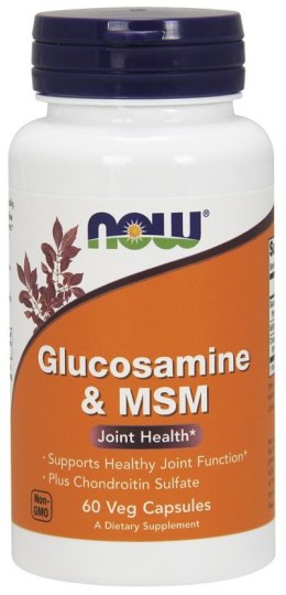 NOW FOODS Glucosamine & MSM - 60 vcaps