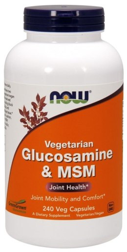 NOW FOODS Glucosamine & MSM Vegetarian - 240 vcaps