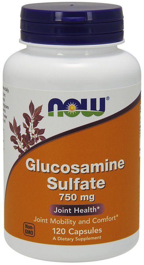 NOW FOODS Glucosamine Sulfate, Siarczan Glukozaminy, 750mg - 120 caps