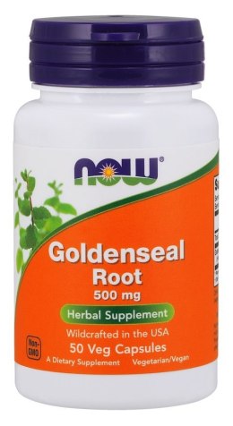 NOW FOODS Goldenseal Root, Gorzknik Kanadyjski 500mg - 50 vcaps