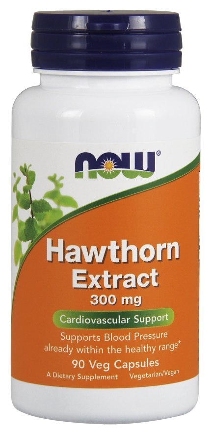 NOW FOODS Wyciąg z Głogu, Hawthorn Extract, 300 mg - 90 vkaps