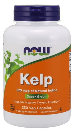 NOW FOODS Kelp, Jod, 325 µg, 250 vkaps