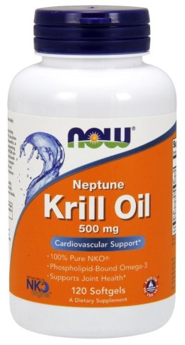 NOW FOODS Krill Oil, olej z kryla 500mg - 120 softgels