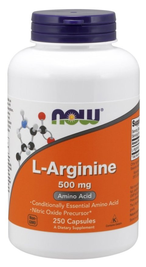 NOW FOODS ARGININA L-Arginine 500mg - 250 caps