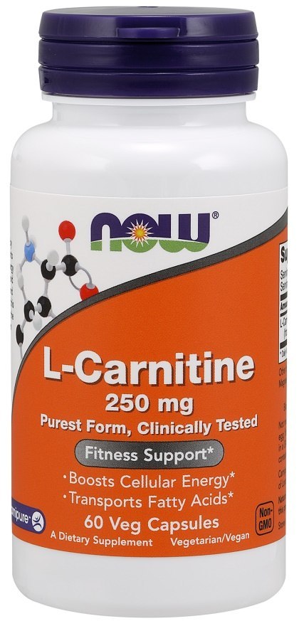 NOW FOODS L-Karnityna L-Carnitine, 250mg - 60 vcaps