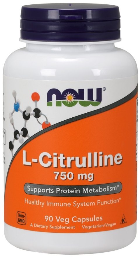 NOW FOODS CYTRULINA L-Citrulline 750mg - 90 vcaps