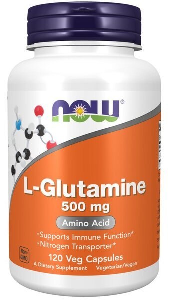 NOW FOODS L-Glutamine, 500mg - 120 vcaps