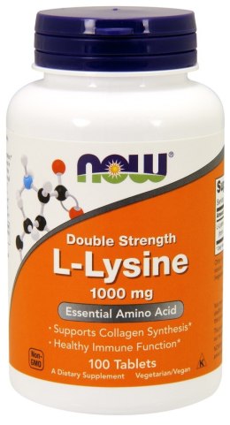 NOW FOODS LIZYNA L-Lysine, 1000mg - 100 tabs