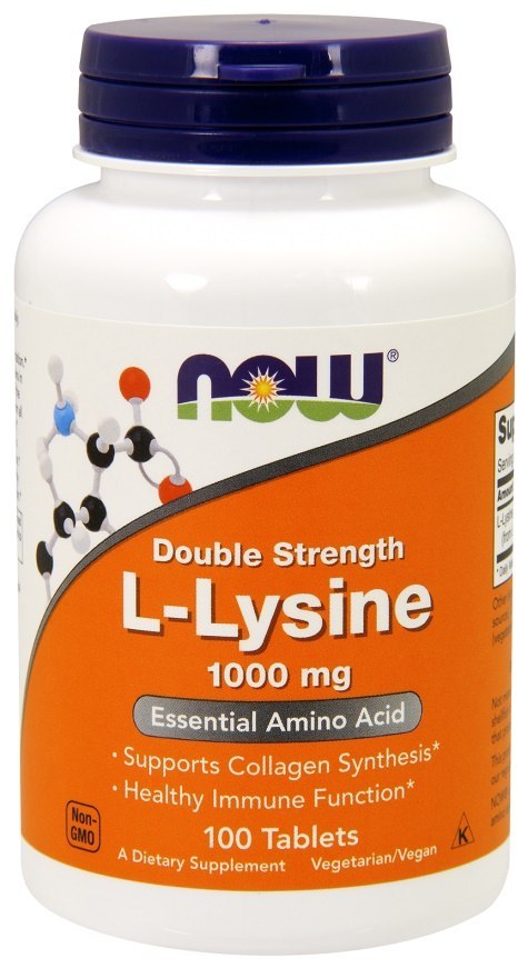 NOW FOODS LIZYNA L-Lysine, 1000mg - 100 tabs