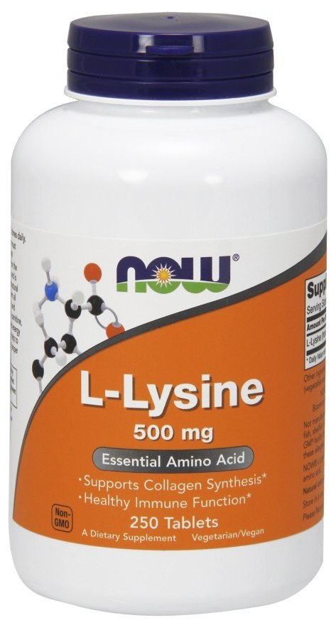 NOW FOODS LIZYNA L-Lysine, 1000mg - 250 tabs