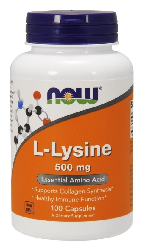 NOW FOODS LIZYNA L-Lysine, 500mg - 100 vcaps