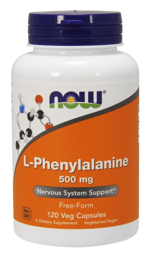 NOW FOODS L-Fenyloalanina, 500 mg, 120 kapsułek