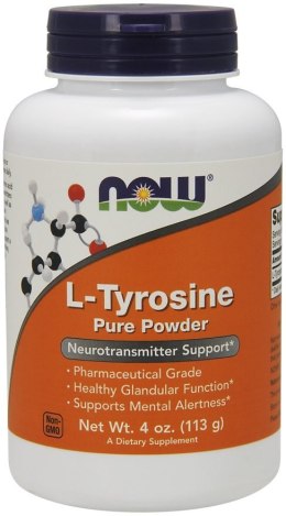 NOW FOODS L-Tyrosine Tyrozyna Proszek - 113g