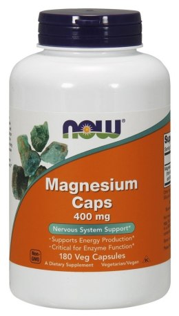 NOW FOODS Magnez 400mg - 180 vcaps