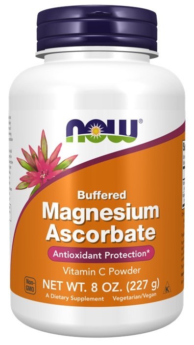 NOW FOODS Magnesium Ascorbate, Buffered Powder - 227g