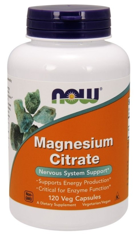 NOW FOODS Cytrynian Magnezu 400mg - 120 vcaps