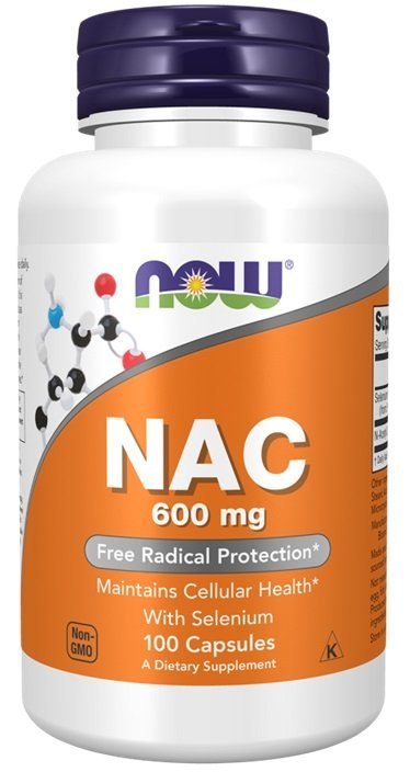 NOW FOODS NAC z SELENEM, 600mg - 100 caps