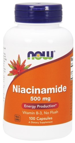 NOW FOODS Niacynamid (B-3), 500mg - 100 caps