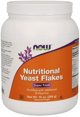 NOW FOODS Nutritional Yeast Flakes, Płatki Drożdżowe Odżywcze - 284g