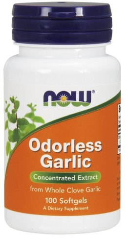 NOW FOODS Czosnek Bezzapachowy, Garlic - 100 softgels