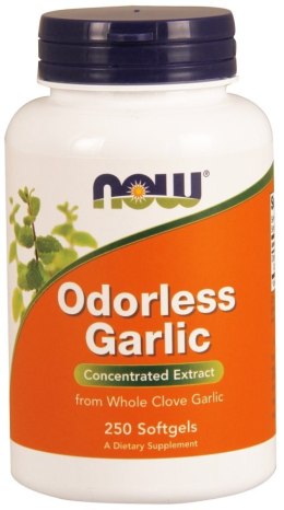 NOW FOODS Czosnek Bezzapachowy, Garlic - 250 softgels