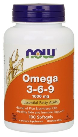 NOW FOODS Omega 3-6-9, 1000mg - 100 softgels