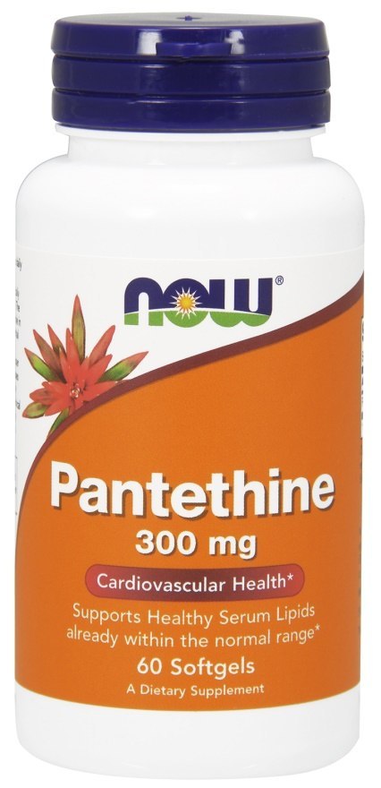 NOW FOODS Pantethine, 300mg - 60 softgels