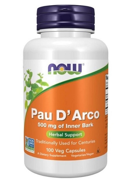 NOW FOODS Pau D'Arco, 500mg - 100 vcaps