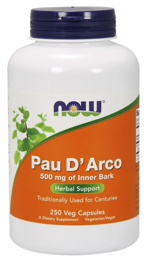 NOW FOODS Pau D'Arco, 500mg - 250 vcaps