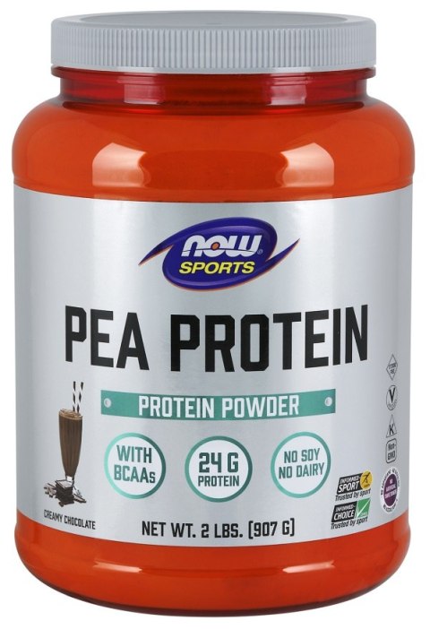 NOW FOODS Pea Protein, Dutch Chocolate - 907g