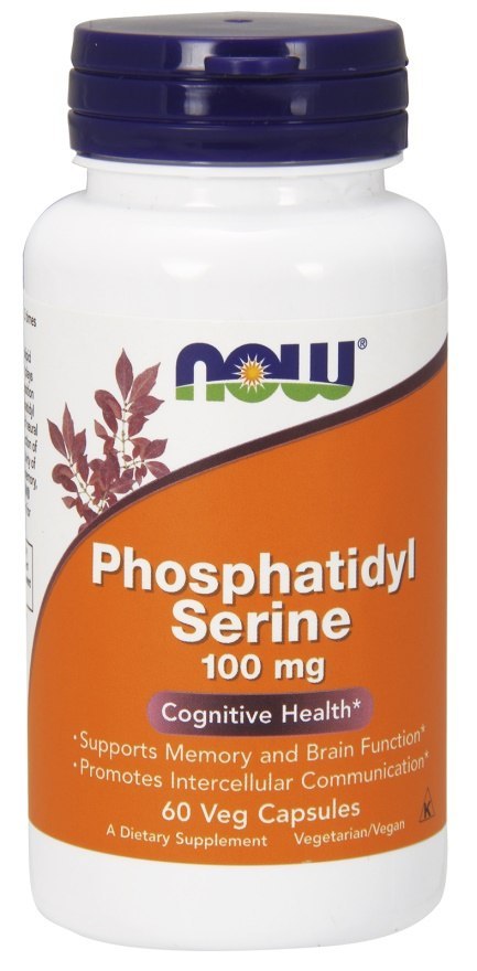 NOW FOODS Phosphatidyl Serine, Fosfatydyloseryna 100mg - 60 vcaps