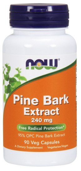 NOW FOODS Pine Bark Extract, Kora Sosny 240mg - 90 vcaps