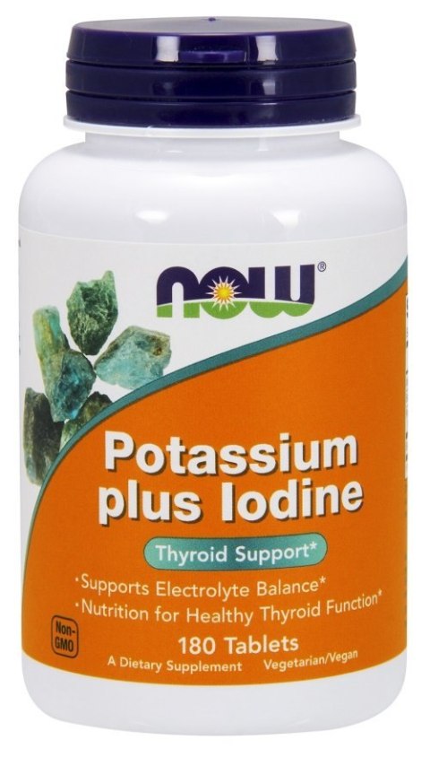 NOW FOODS Potas z Jodem - 180 tabs