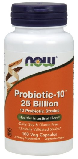 NOW FOODS Probiotyk 10 szczepów 25 miliardów 100 vcaps