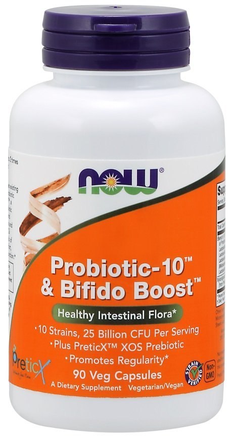 NOW FOODS Probiotic-10 & Bifido Boost - 90 vcaps