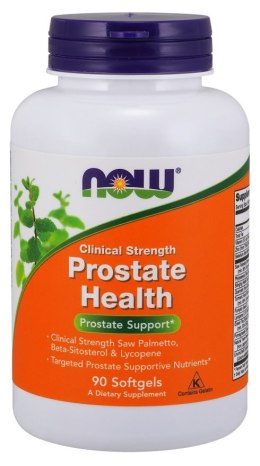 NOW FOODS Prostate Health Clinical Strength, Kompleks na Prostatę - 90 softgels