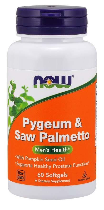 NOW FOODS Pygeum & Saw Palmetto - 60 softgels