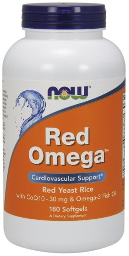 NOW FOODS Red Omega (Red Yeast Rice) - 180 softgels