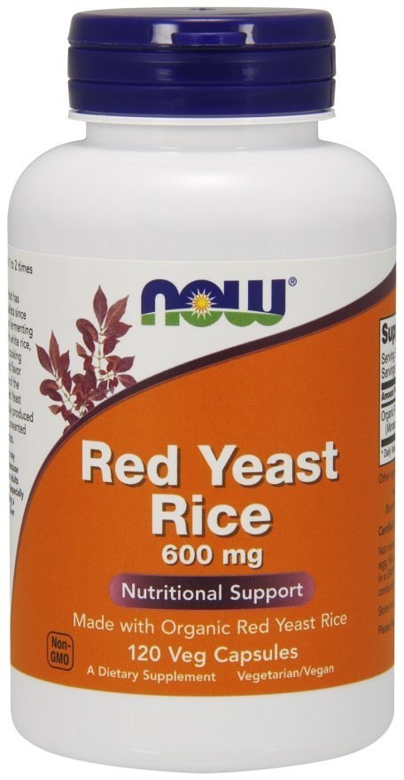 NOW FOODS Czerwony Ryż, Red Yeast Rice, 600mg - 120 vcaps