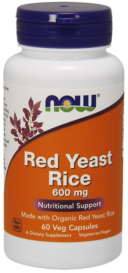 NOW FOODS Czerwony Ryż, Red Yeast Rice, 600 mg - 60 vkaps