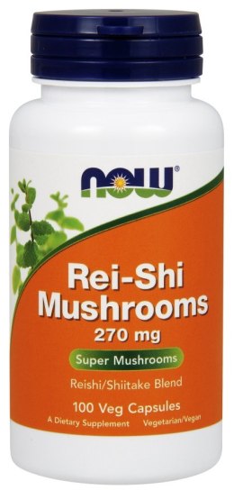 NOW FOODS Rei-Shi Mushrooms, 270mg - 100 vcaps