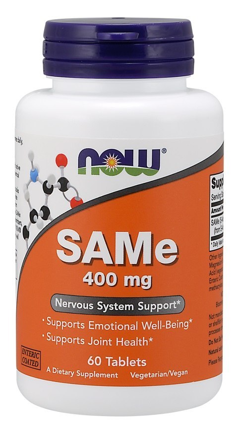 NOW FOODS SAMe NASTRÓJ MÓZG STAWY 400mg - 60 tabs