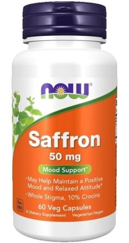 NOW FOODS Szafran, 50mg - 60 vcaps