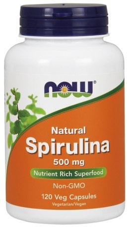 NOW FOODS SPIRULINA - Natural, 500mg - 120 vcaps