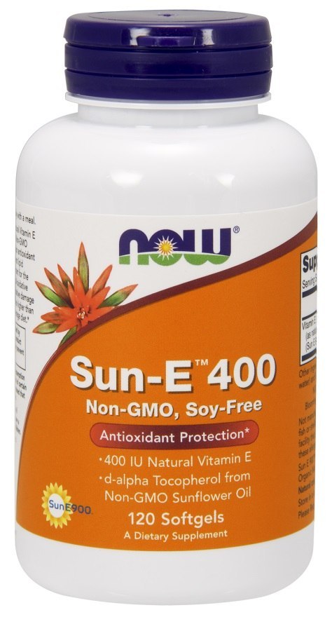 NOW FOODS Sun-E, Witamina E, 400 IU - 120 softgels