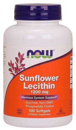 NOW FOODS LECYTYNA Lecithin sunflower 1200mg - 100 softgels